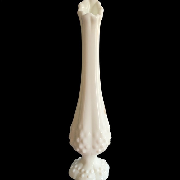Fenton Other - Vintage Fenton Milk Glass Hobnail Bud Vase